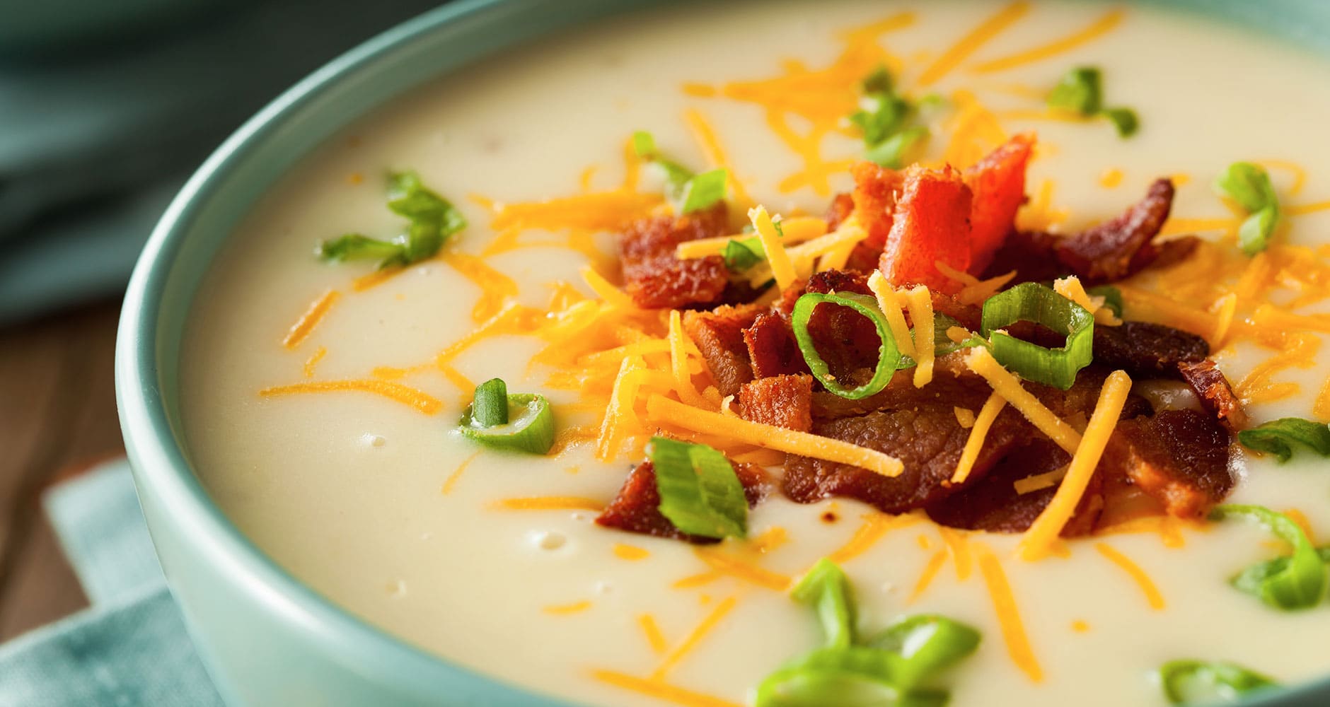 Loaded Potato Soup  No Peeling, Baking Or Draining!